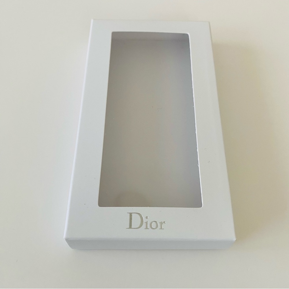 Brand New Dior Silver Tone Star Charm Logo Embroidery Key Chain - Picture 6 of 8